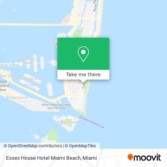 Mapa de Essex House Hotel Miami Beach