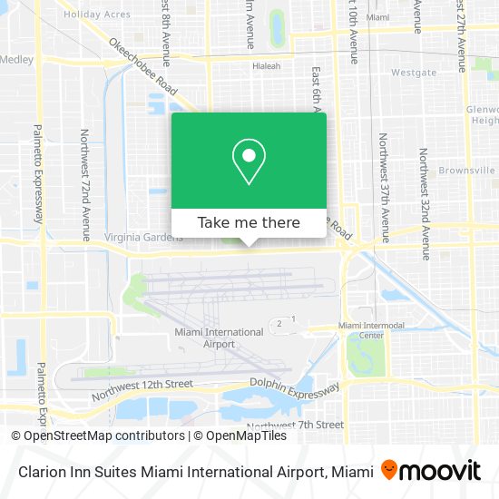 Clarion Inn Suites Miami International Airport map