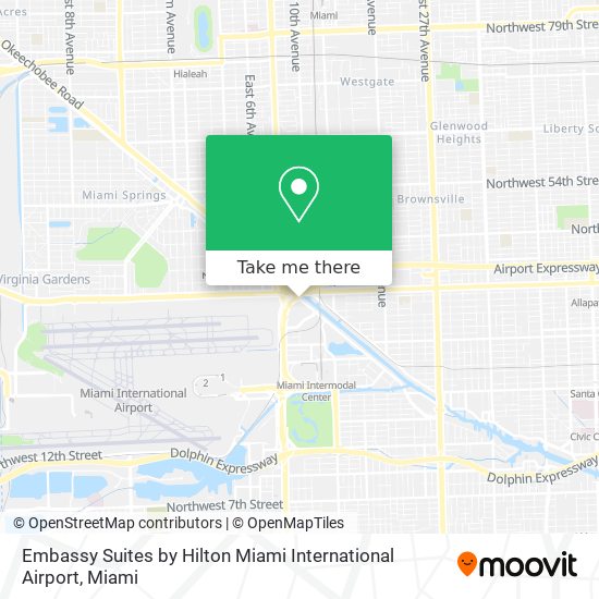 Mapa de Embassy Suites by Hilton Miami International Airport