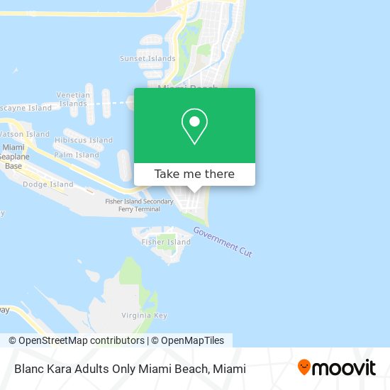 Blanc Kara Adults Only Miami Beach map