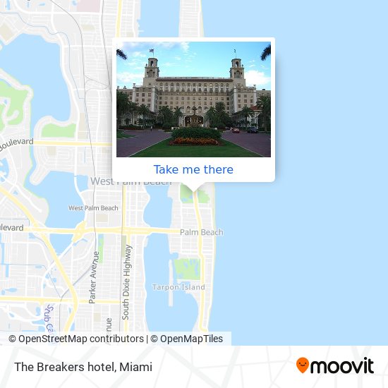 Mapa de The Breakers hotel