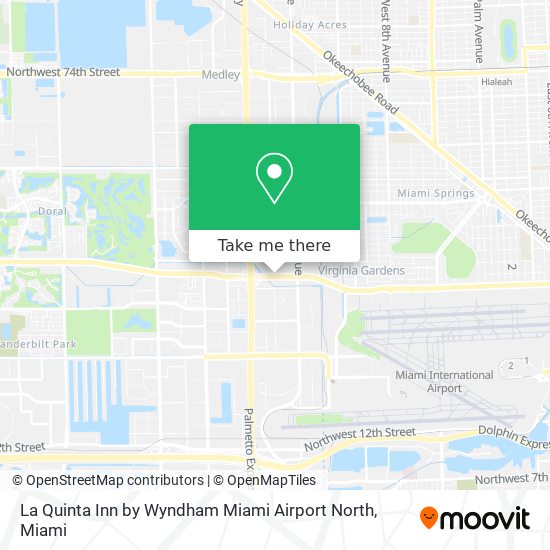 Mapa de La Quinta Inn by Wyndham Miami Airport North