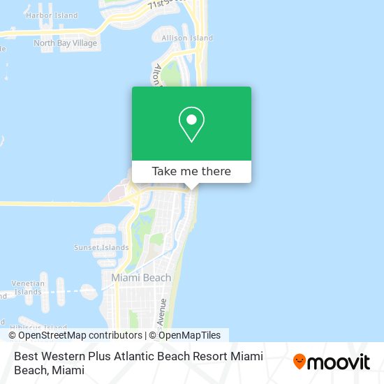 Mapa de Best Western Plus Atlantic Beach Resort Miami Beach