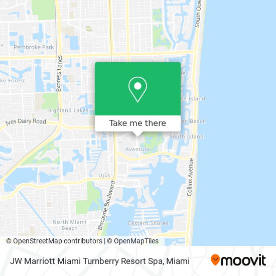 JW Marriott Miami Turnberry Resort Spa map