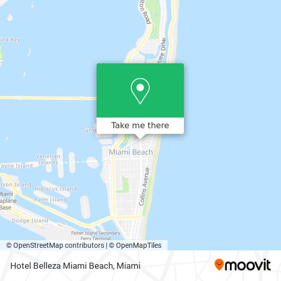 Mapa de Hotel Belleza Miami Beach