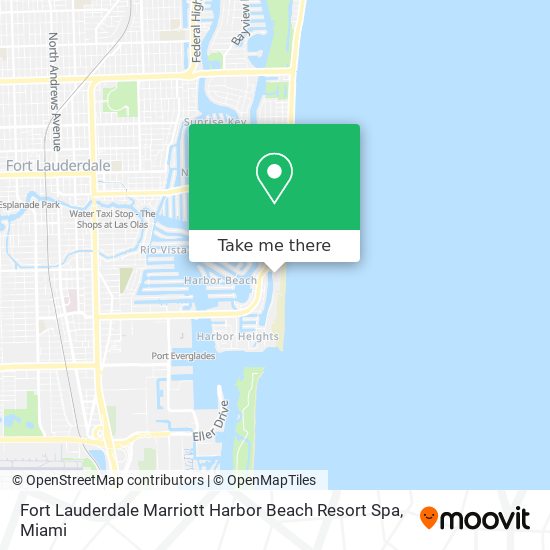 Mapa de Fort Lauderdale Marriott Harbor Beach Resort Spa