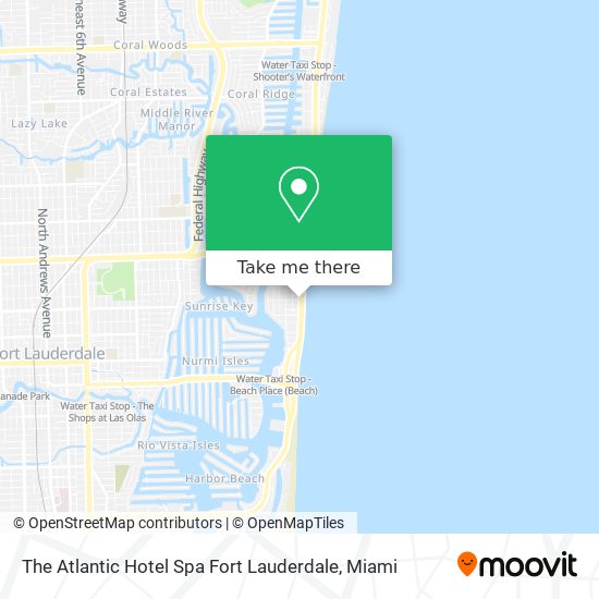 Mapa de The Atlantic Hotel Spa Fort Lauderdale