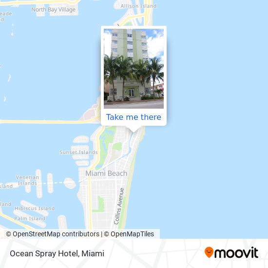 Mapa de Ocean Spray Hotel