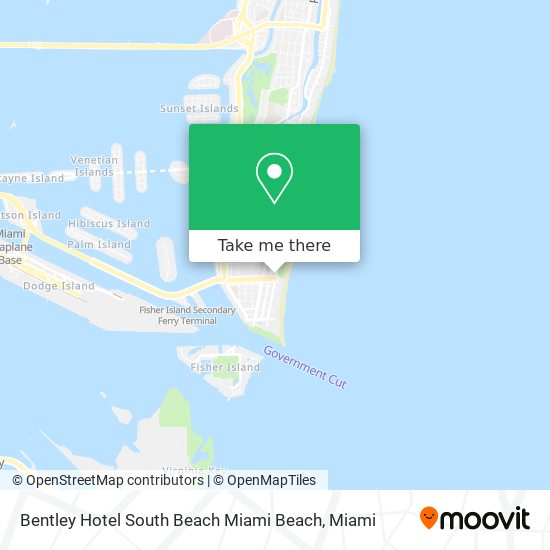 Mapa de Bentley Hotel South Beach Miami Beach