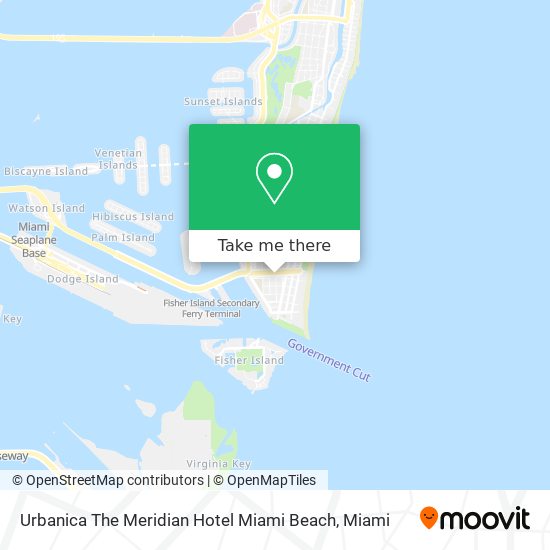 Mapa de Urbanica The Meridian Hotel Miami Beach
