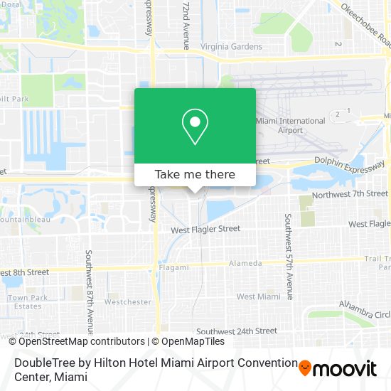 DoubleTree by Hilton Hotel Miami Airport Convention Center map