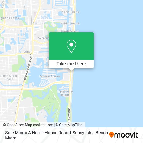 Mapa de Sole Miami A Noble House Resort Sunny Isles Beach