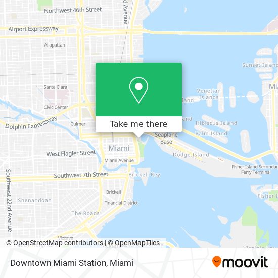 Mapa de Downtown Miami Station