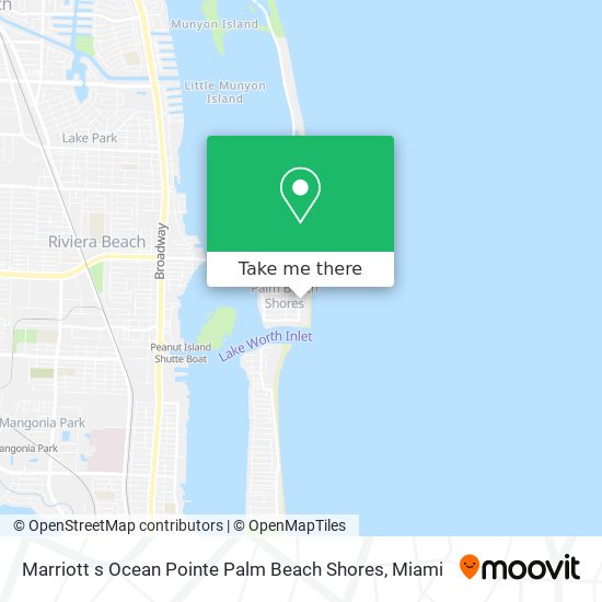 Mapa de Marriott s Ocean Pointe Palm Beach Shores
