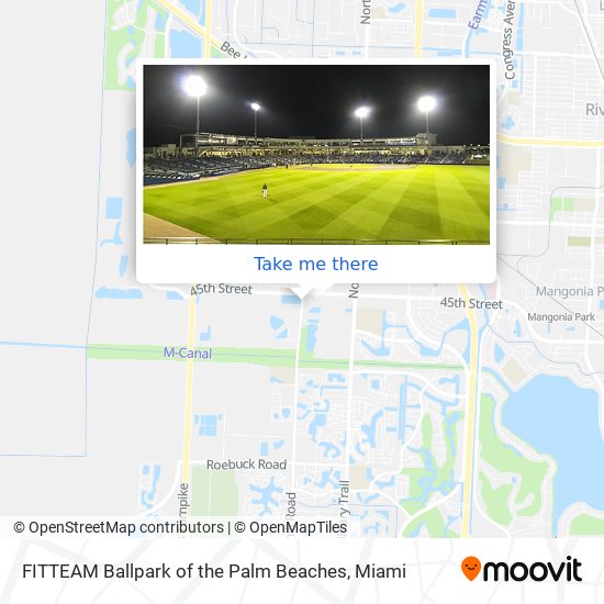 FITTEAM Ballpark of the Palm Beaches map