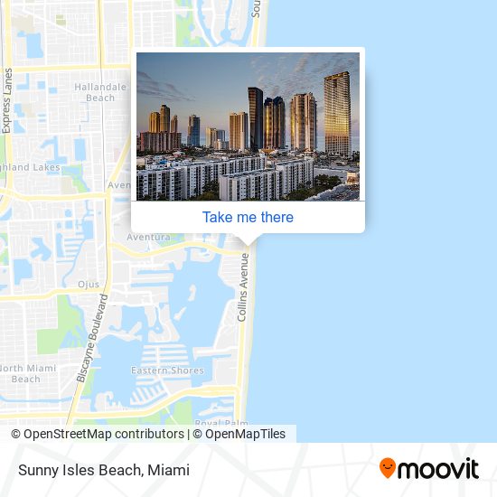 Sunny Isles Beach map