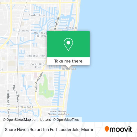 Mapa de Shore Haven Resort Inn Fort Lauderdale