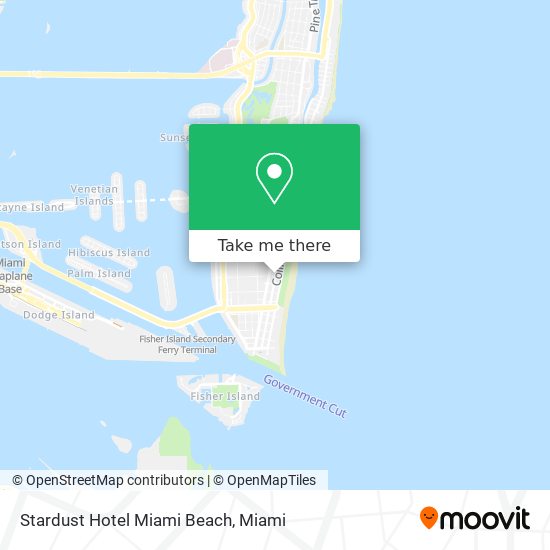 Stardust Hotel Miami Beach map