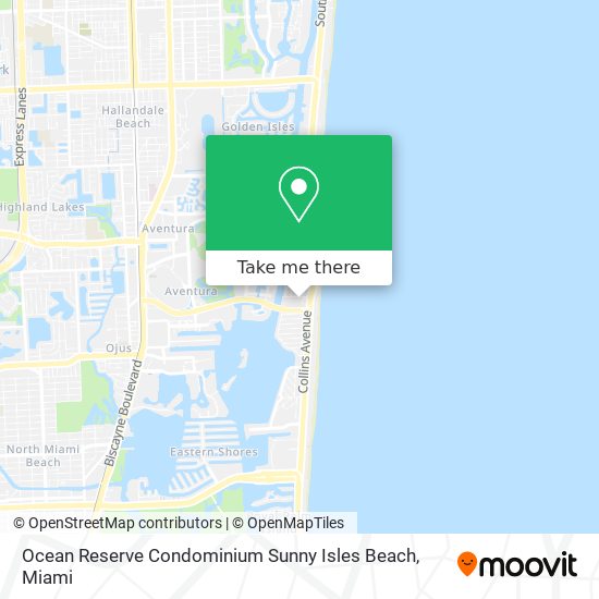 Mapa de Ocean Reserve Condominium Sunny Isles Beach