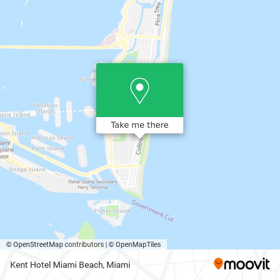 Kent Hotel Miami Beach map