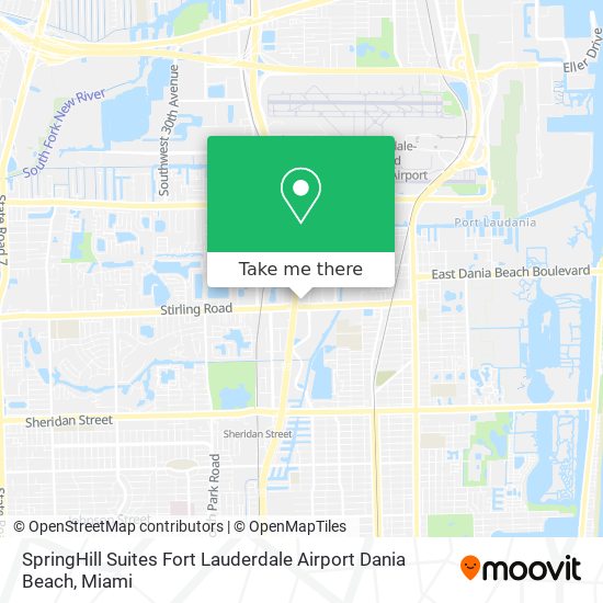 SpringHill Suites Fort Lauderdale Airport Dania Beach map