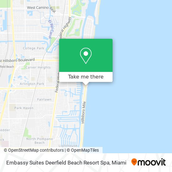 Embassy Suites Deerfield Beach Resort Spa map