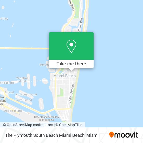 The Plymouth South Beach Miami Beach map