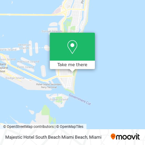 Mapa de Majestic Hotel South Beach Miami Beach