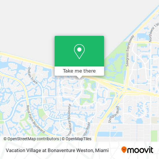 Vacation Village at Bonaventure Weston map