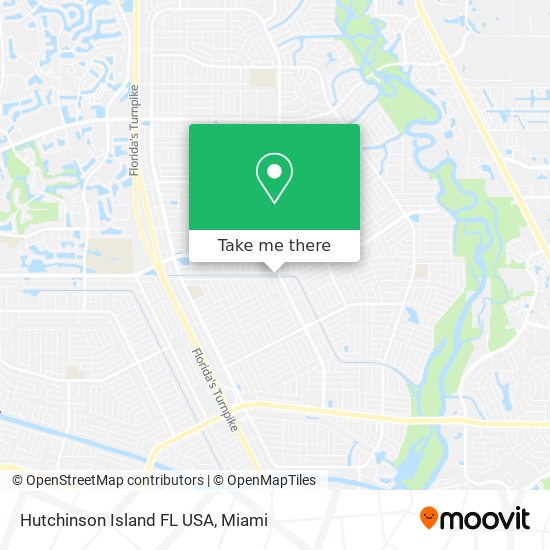 Mapa de Hutchinson Island FL USA
