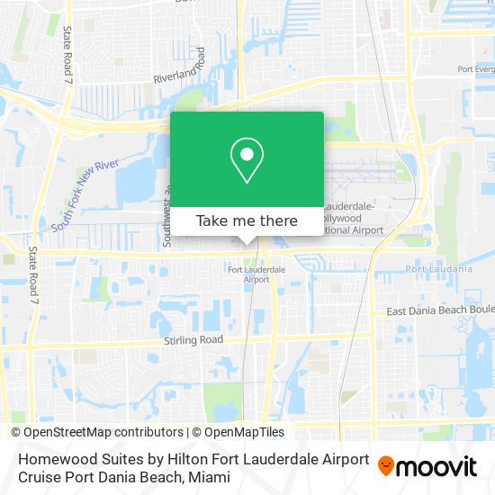 Mapa de Homewood Suites by Hilton Fort Lauderdale Airport Cruise Port Dania Beach