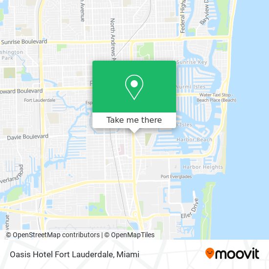 Mapa de Oasis Hotel Fort Lauderdale