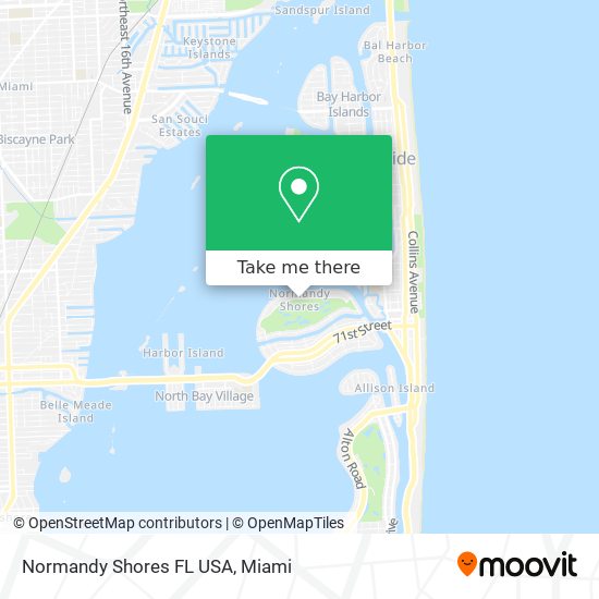 Mapa de Normandy Shores FL USA