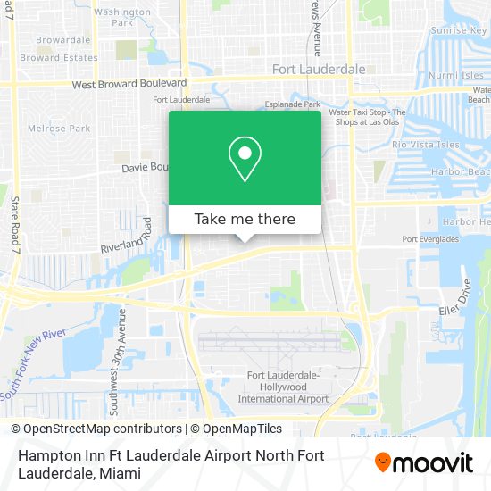 Hampton Inn Ft Lauderdale Airport North Fort Lauderdale map