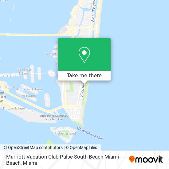 Marriott Vacation Club Pulse South Beach Miami Beach map