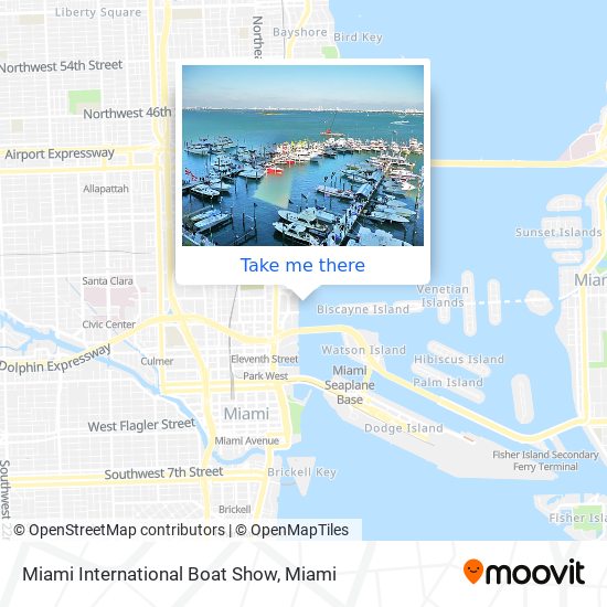 Miami International Boat Show map