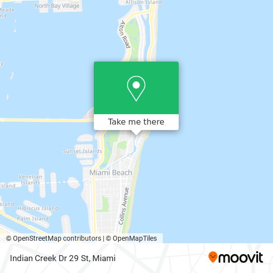 Mapa de Indian Creek Dr 29 St