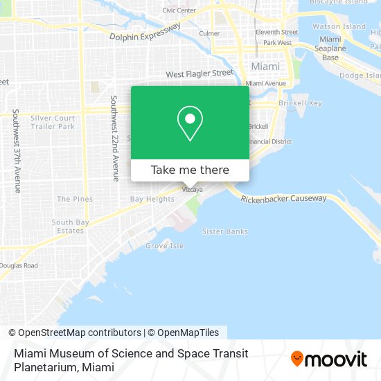 Mapa de Miami Museum of Science and Space Transit Planetarium