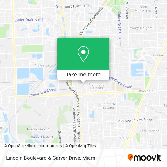 Mapa de Lincoln Boulevard & Carver Drive