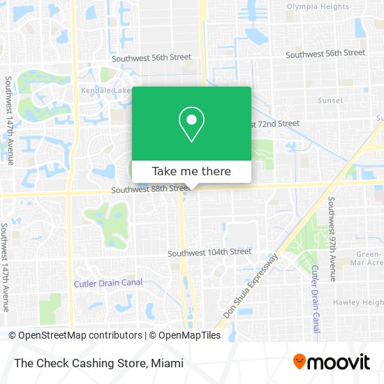 The Check Cashing Store map