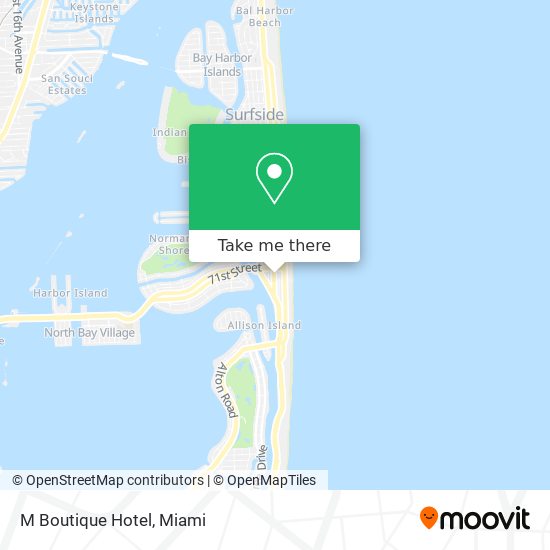 M Boutique Hotel map