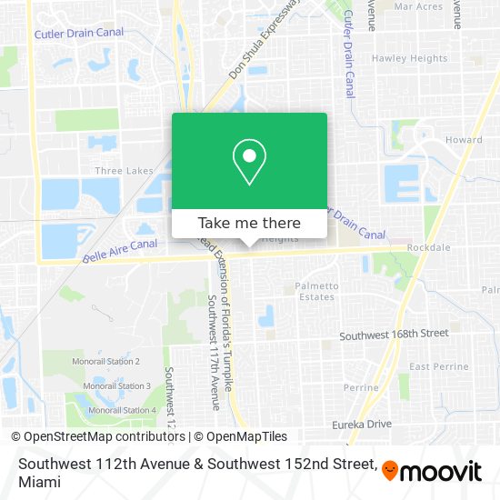 Southwest 112th Avenue & Southwest 152nd Street map