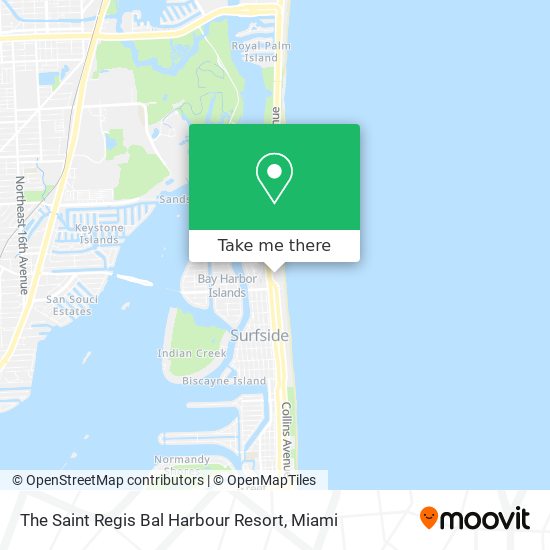 The Saint Regis Bal Harbour Resort map