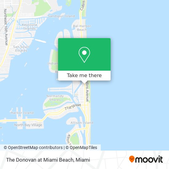 Mapa de The Donovan at Miami Beach