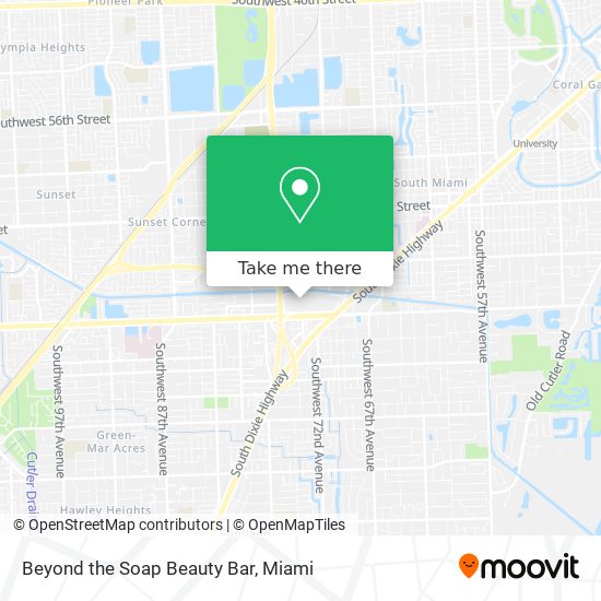 Beyond the Soap Beauty Bar map