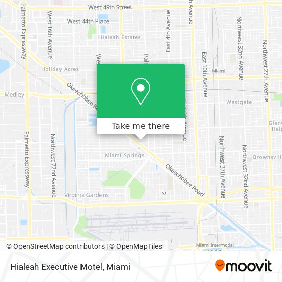 Mapa de Hialeah Executive Motel