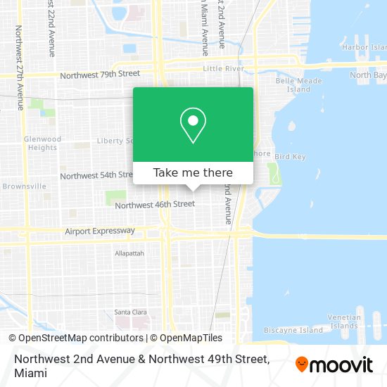 Mapa de Northwest 2nd Avenue & Northwest 49th Street