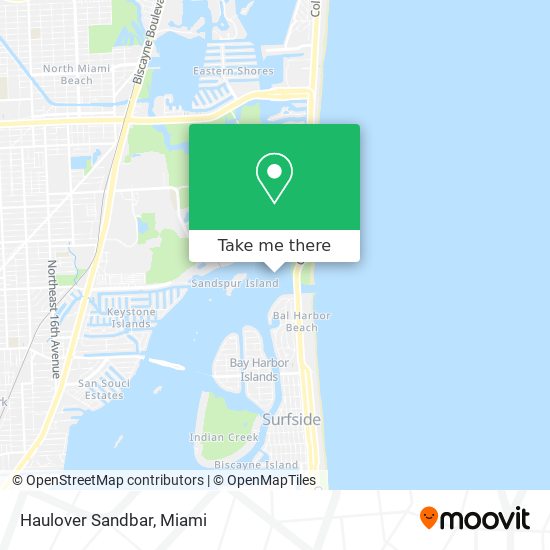 Mapa de Haulover Sandbar