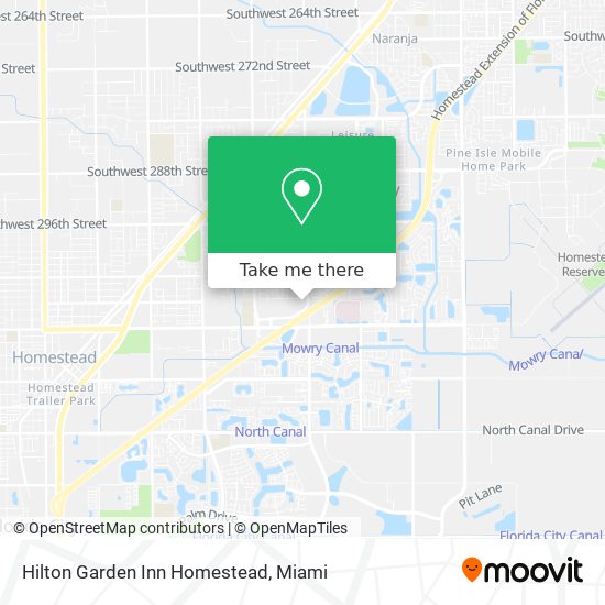 Mapa de Hilton Garden Inn Homestead