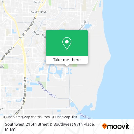 Southwest 216th Street & Southwest 97th Place map